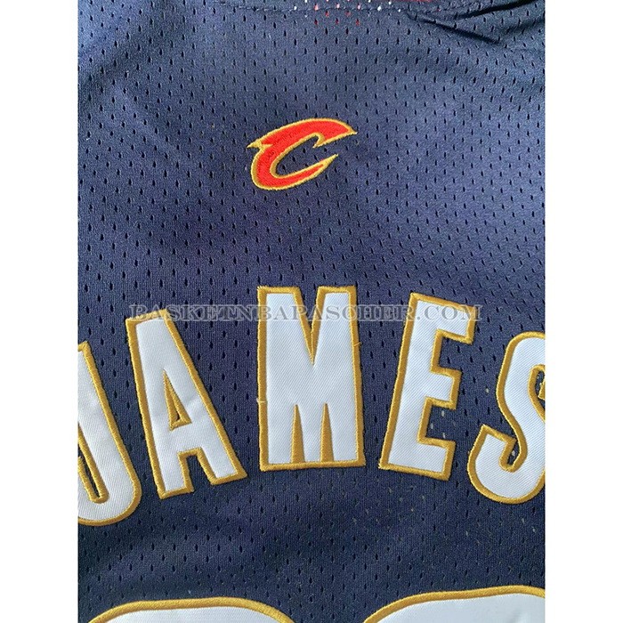 Maillot Cleveland Cavaliers LeBron James NO 23 Mitchell & Ness 2008-09 Bleu